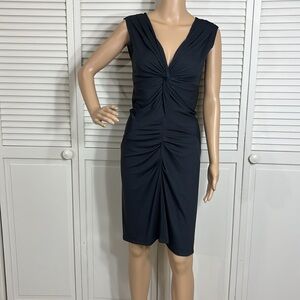 Étoile Isabel Marant Twisted and Ruched Sheath Dress in Gray Large